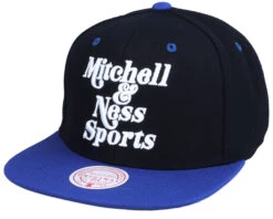 Own Brand Two Tone Retro Black/Royal Snapback - Mitchell & Ness