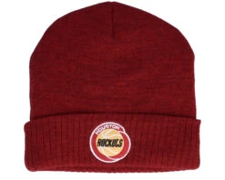 Houston Rockets Fandom Knit Beanie Hwc Red Cuff - Mitchell & Ness