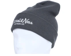 Pinscript Knit Charcoal Grey Cuff - Mitchell & Ness -Mitchell & Ness 194582867271 3