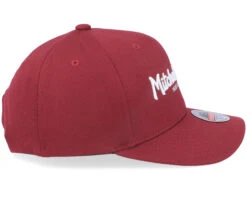 Pinscript Burgundy/White Adjustable - Mitchell & Ness -Mitchell & Ness 194582956722 4