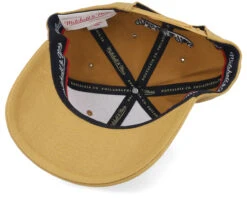 Branded Pinscript Snapback Tan Adjustable - Mitchell & Ness -Mitchell & Ness 194582956791 5