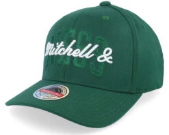 Branded Stacked Logo Dark Green Adjustable - Mitchell & Ness