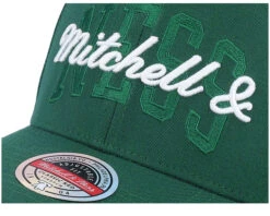 Branded Stacked Logo Dark Green Adjustable - Mitchell & Ness -Mitchell & Ness 194582956814 6