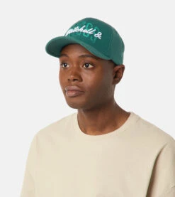 Branded Stacked Logo Dark Green Adjustable - Mitchell & Ness -Mitchell & Ness 194582956814 Anthony MALE 1 20220202