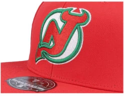New Jersey Devils Vintage Fitted Red Snapback - Mitchell & Ness -Mitchell & Ness 195563578261 6