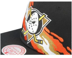 Anaheim Ducks Vintage Paintbrush Black Snapback - Mitchell & Ness -Mitchell & Ness 195563580424 6