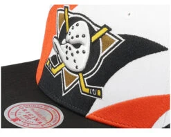 Anaheim Ducks Vintage Sharktooth White/Black Snapback - Mitchell & Ness -Mitchell & Ness 195563580592 6