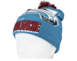 Colorado Avalanche Punch Out Knit Blue Pom - Mitchell & Ness -Mitchell & Ness 195563580950 3