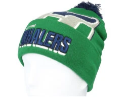 Hartford Whalers Punch Out Knit Green Pom - Mitchell & Ness -Mitchell & Ness 195563580981 3