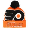 Philadelphia Flyers Punch Out Knit Orange Pom - Mitchell & Ness