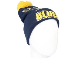 St. Louis Blues Punch Out Knit Blue Pom - Mitchell & Ness -Mitchell & Ness 195563581070 3