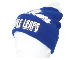 Toronto Maple Leafs Punch Out Knit Blue Pom - Mitchell & Ness -Mitchell & Ness 195563581087 3