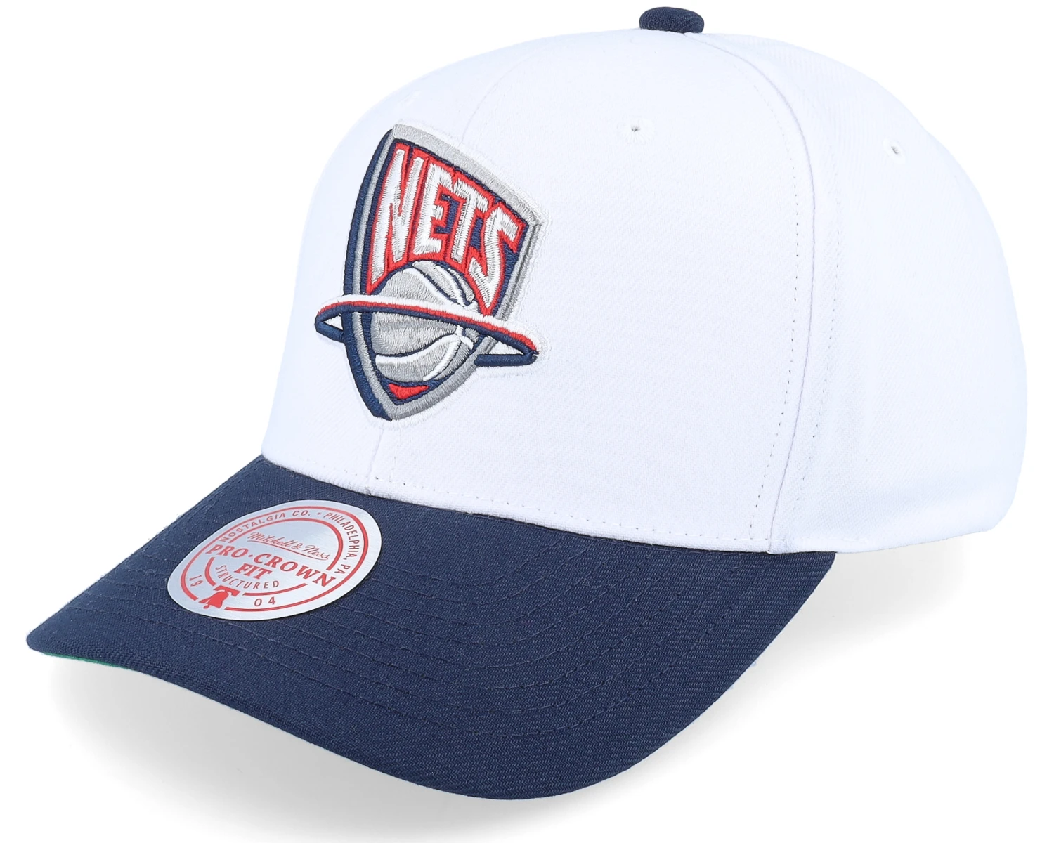New Jersey Nets Team 2 Tone 2.0 Pro White/Navy Adjustable - Mitchell & Ness 1 New Jersey Nets Team 2 Tone 2.0 Pro White/Navy Adjustable - Mitchell & Ness