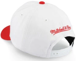 Washington Bullets Team 2 Tone 2.0 Pro White/Red Adjustable - Mitchell & Ness -Mitchell & Ness 195563619308 3