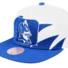 Duke University Sharktooth White/Royal Snapback - Mitchell & Ness