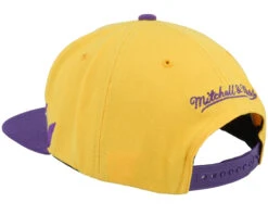 Louisiana State University Sharktooth Yellow/Purple Snapback - Mitchell & Ness -Mitchell & Ness 195563629673 3