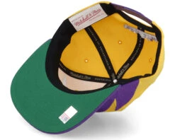 Louisiana State University Sharktooth Yellow/Purple Snapback - Mitchell & Ness -Mitchell & Ness 195563629673 5