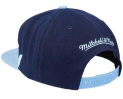 University Of N.Carolina Sharktooth Navy/Light Blue Snapback - Mitchell & Ness -Mitchell & Ness 195563629727 3
