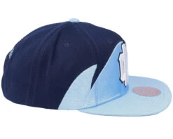 University Of N.Carolina Sharktooth Navy/Light Blue Snapback - Mitchell & Ness -Mitchell & Ness 195563629727 4