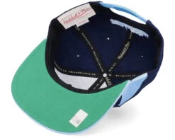 University Of N.Carolina Sharktooth Navy/Light Blue Snapback - Mitchell & Ness -Mitchell & Ness 195563629727 5