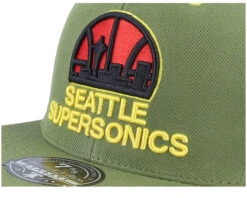 Seattle Supersonics Dusty Olive Fitted - Mitchell & Ness -Mitchell & Ness 195563690918 6