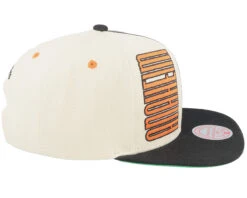 Anaheim Ducks Pop Panel Off White/Black Snapback - Mitchell & Ness -Mitchell & Ness 195563702673 4