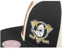Anaheim Ducks Pop Panel Off White/Black Snapback - Mitchell & Ness -Mitchell & Ness 195563702673 6
