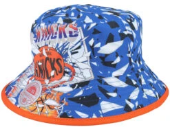 New York Knicks Shattered Big Face Blue Bucket - Mitchell & Ness