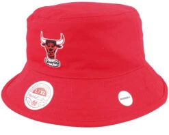 Chicago Bulls Lifestyle Reversible Red/Grey Bucket - Mitchell & Ness