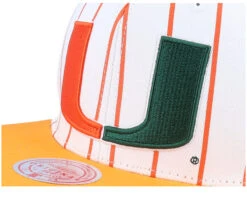 University Of Miami Newco White Snapback - Mitchell & Ness -Mitchell & Ness 195563796245 6