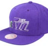 New Orleans Jazz Team Ground 2.0 Purple Snapback - Mitchell & Ness