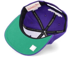 New Orleans Jazz Team Ground 2.0 Purple Snapback - Mitchell & Ness -Mitchell & Ness 195563837726 5