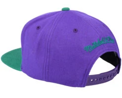 New Orleans Jazz Team 2 Tone Purple/Green Snapback - Mitchell & Ness -Mitchell & Ness 195563838860 3