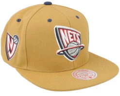 New Jersey Nets Wheat Tc Tan Snapback - Mitchell & Ness