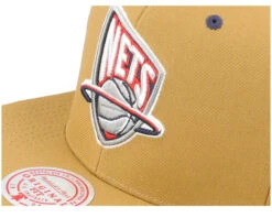 New Jersey Nets Wheat Tc Tan Snapback - Mitchell & Ness -Mitchell & Ness 195563888766 6