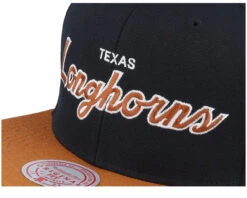 Texas Longhorns Team Script 2.0 Black Snapback - Mitchell & Ness -Mitchell & Ness 195563982327 6