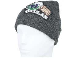 Dallas Mavericks XL Logo Patch Knit Heather Black Cuff - Mitchell & Ness -Mitchell & Ness 196294179161 3