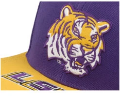 Louisiana State Univeristy Tigers Logo Bill Purple/Yellow Snapback - Mitchell & Ness -Mitchell & Ness 196294179987 6