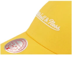 Pinscript Yellow Dad Cap - Mitchell & Ness -Mitchell & Ness 196294310519 6