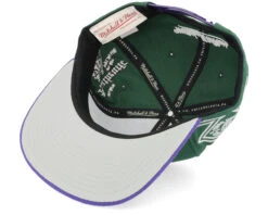 Own Brand Varsity Green/Purple Snapback - Mitchell & Ness -Mitchell & Ness 196294373712 5