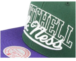 Own Brand Varsity Green/Purple Snapback - Mitchell & Ness -Mitchell & Ness 196294373712 6