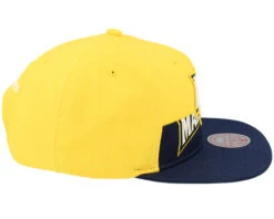 Marquette University Half & Half Navy/Yellow Snapback - Mitchell & Ness -Mitchell & Ness 196294433867 4