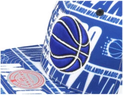 Orlando Magic Meat Paper Blue Snapback - Mitchell & Ness -Mitchell & Ness 196294443057 6