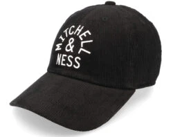 Own Brand Corduroy Manchester Strapback Black Dad Cap - Mitchell & Ness