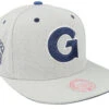 Georgetown Hoyas The District Grey Snapback - Mitchell & Ness