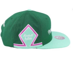 Pinscript Diamond Green Snapback - Mitchell & Ness -Mitchell & Ness 196294669716 4