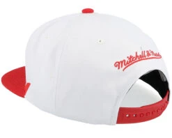 Sharktooth Scarlet/White Snapback - Mitchell & Ness -Mitchell & Ness 196294669839 3