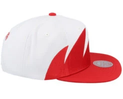 Sharktooth Scarlet/White Snapback - Mitchell & Ness -Mitchell & Ness 196294669839 4