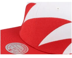 Sharktooth Scarlet/White Snapback - Mitchell & Ness -Mitchell & Ness 196294669839 6