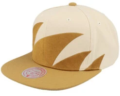 Sharktooth Tan Snapback - Mitchell & Ness